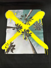 Round neck Hawaiian style printed Slim Fit T-Shirt