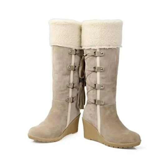 Winter Fashion Casual Plain Anti-slip Warm Ankle Boots