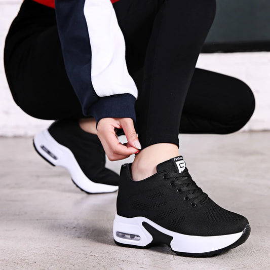 Spring Ventilation Increase Female Women's Shoes Sports Run Summer Leisure Time Casual Shoes