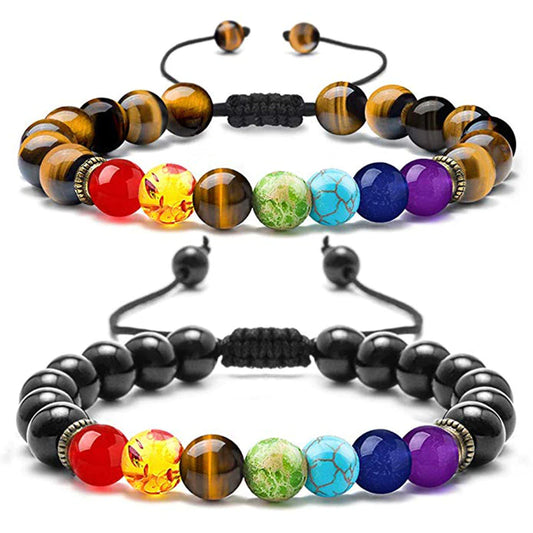 8mm Rainbow Natural Stone Bead Bracelet/Necklace/Handmade Jewelry Hot Sale
