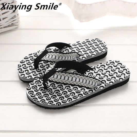 British Style Men's Shoes - Cool Flip Flops for Men, Loose-Fitting Beach Slippers, Rubber Sandals for Men, Non-Slip