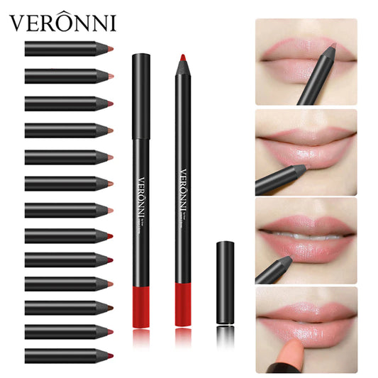 13 Colors Women Lip Liner Long Lasting Waterproof Matte Lip Pencil Contour Lip Tint Professional Makeup Tools Crayons Levre