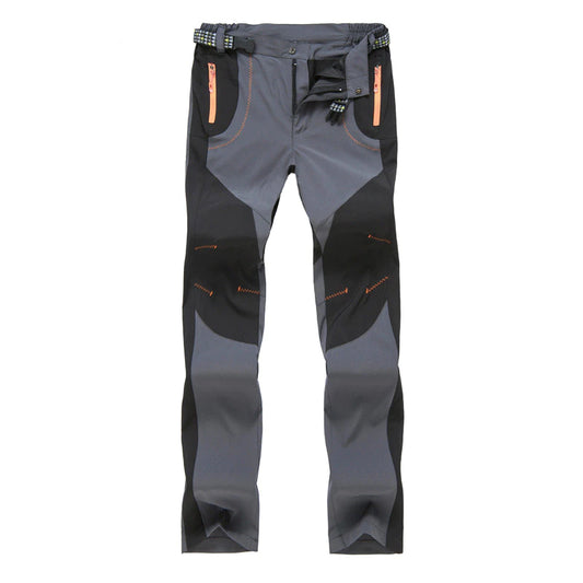 TACVASEN Men's Trousers Water-Resistant Outdoor Trousers Fleece Hiking Fishing Trousers with Zip Pockets