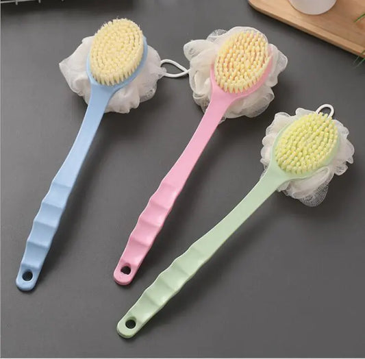 Bath Brush with Long Handle, Soft Fur and Massage