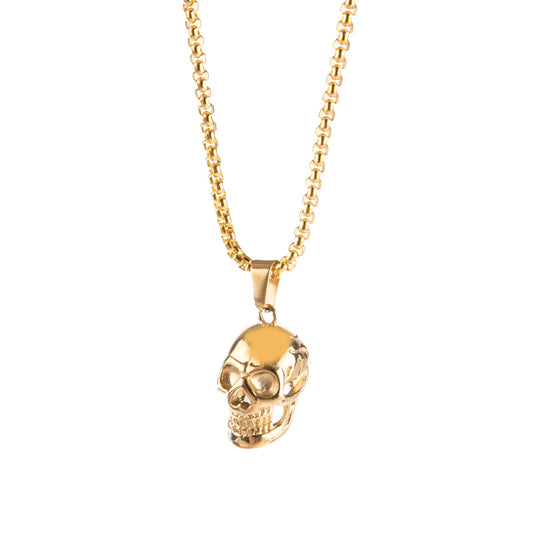 Personalized Skull Necklace Punk Necklace