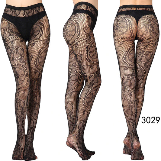 2022 Hot Selling Women's Pantyhose High Flexible Fish Net Letters Tights Underwear Sexy Print Mesh Nylon Stockings 40 Styles