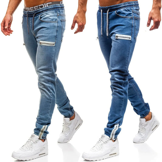 Men's Spring and Autumn Fashion Casual Trendy Skinny Jeans