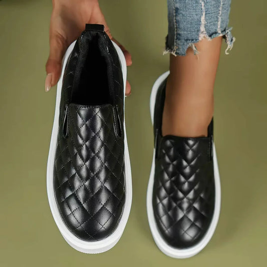 Ladies Shoes Casual Kick Round-Toe Platform Women's Shoes Fashion Simple Sneakers