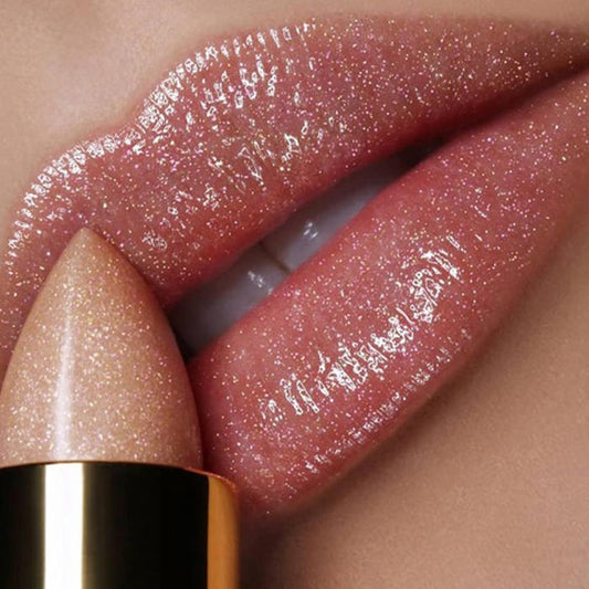 3D Glitter Lipstick Waterproof Lipstik Long Lasting Pigment Shimmer Color Changing Lipstick