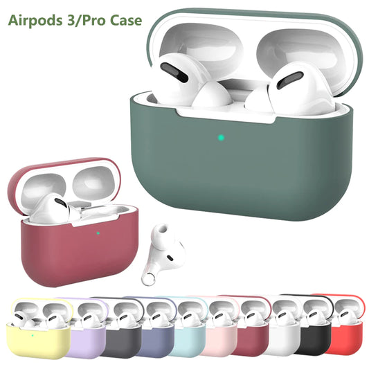 Silicone Earphone Cases For Airpods Pro 3 Case Earphone Cover Protective Case For Apple Airpods Earphone Accessories