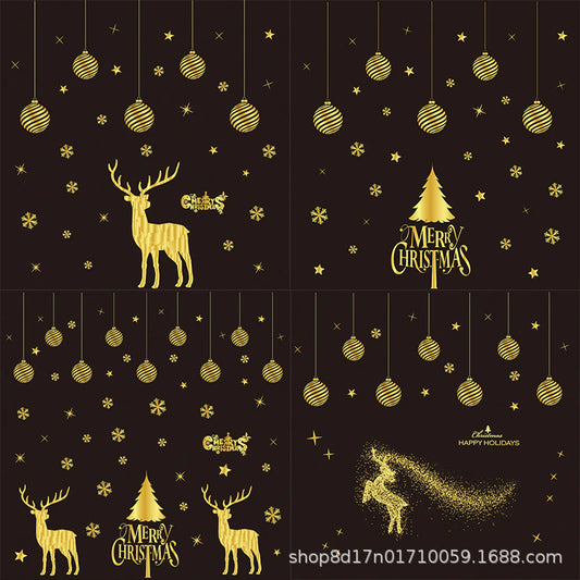Christmas Stickers, Glue-free Static Stickers, Window Decoration