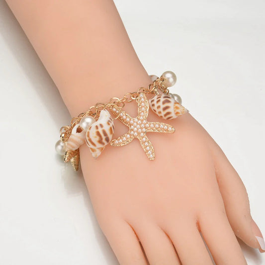 1pc Cowrie Shell Bracelet for Women, Adjustable Boho Macrame Friend Bracelet with Real Seashell, M Day Jewelry Gift