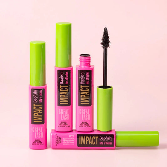 4D Mascara Waterproof Non-Smudging Thickening Lengthening Curling Mascara for Big Eyes, Popular on the Internet