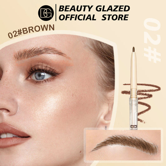 Double-ended Rotating Eyebrow Pencil Happy Planet Mood Institute Very Fine Sweatproof Fine Eyebrow Pencil.