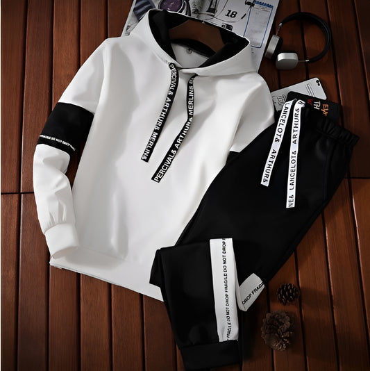 Men's Casual Hooded Pullover Sports Sweater