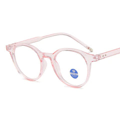 Kleiner Rahmen literarische Brille Rahmen Vintage Round Brillen Frames Anti-Blau-leichte flache Linse
