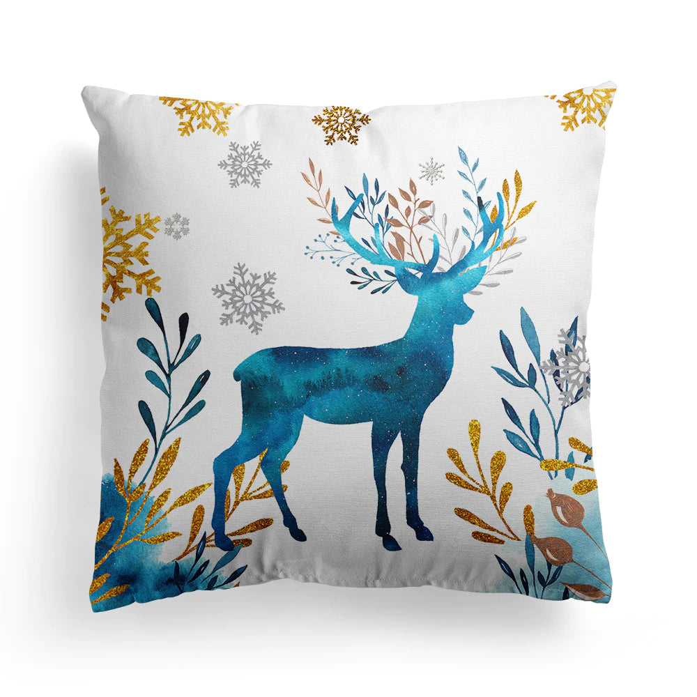 Christmas Watercolor Pillowcase Festival Homeware Heartwarming Cushion Cover