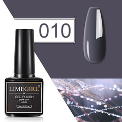 Limegirl 80 Farben Gelnagellack Maniküre Set UV LED Polymalerei Gelnagelkunst Design Basis Top Primer Cobe Nagelgel Varnishes