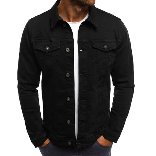 Herren- und Frauen gemütlich regelmäßige Fit Utility Tasche Overshirt Langarm Slim Fit Button Up Denim Field Shirt Jacke