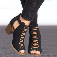Scarpe sandali con tacco alto di moda di moda estate