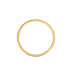 Bracelet rond en or de 5,0 mm en or en titane en or