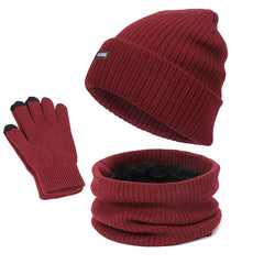 Warmer Winterhut, Schal und Handschuhe Set
