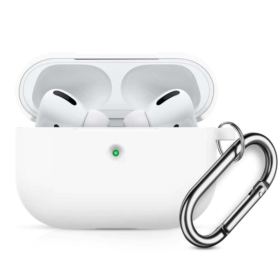 For AirPods Pro Case Wireless Bluetooth Earphone Protective For AirPods Pro Silicone Cover headphone Accessories With Carabiner