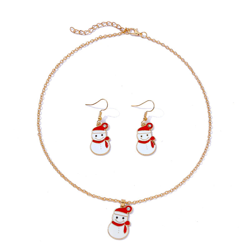 Accessories Lovely Cartoon Multicolour Gift Earrings Necklace Female