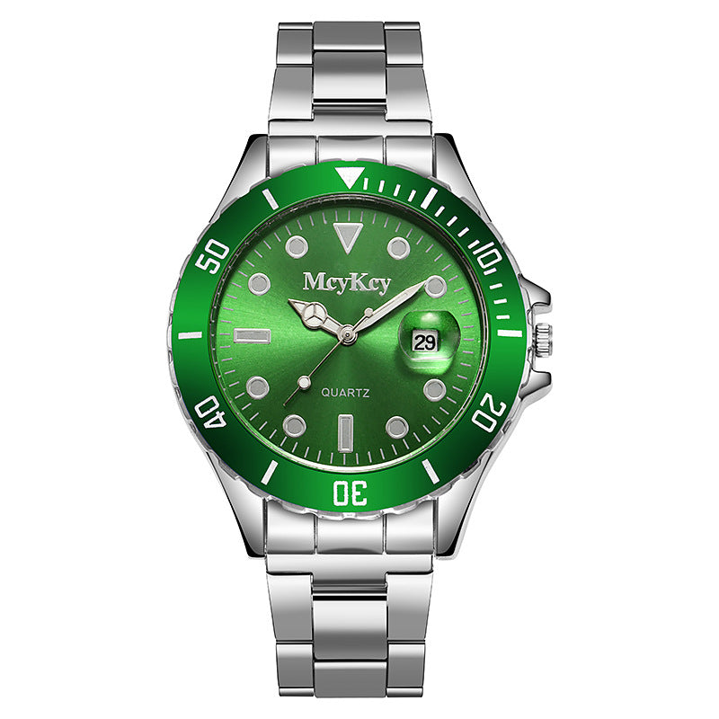 Luxury Men's Submariner Green Military Quartz Wristwatch