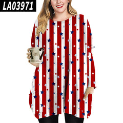 Independent Station Plus Size Christmas Loose Dress