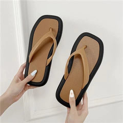 Fashionable PVC French Style Flat Slippers for Women