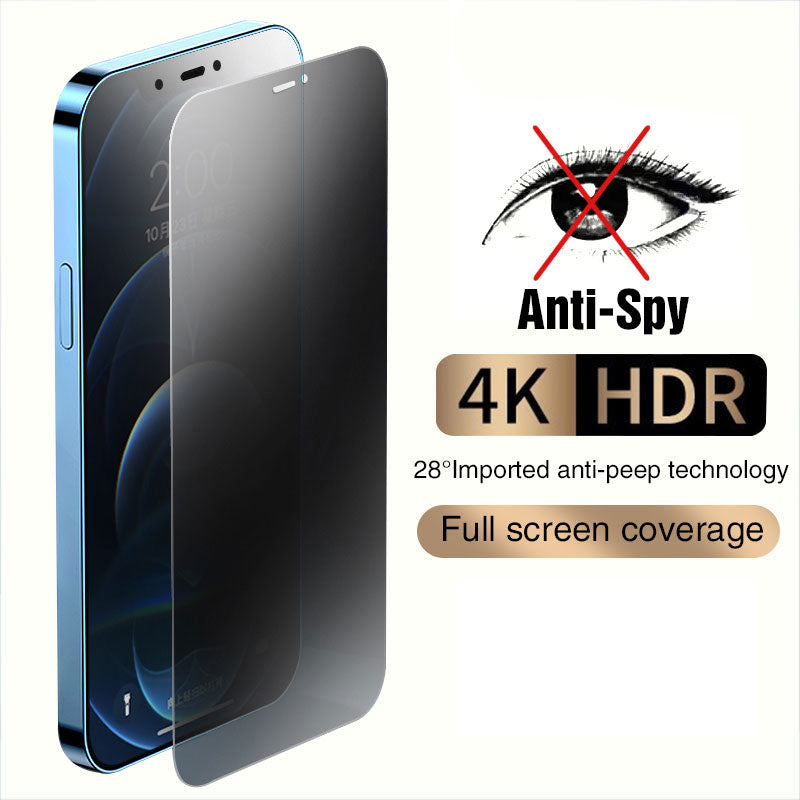 1PCS-Bildschirmschutz für iPhone Full Cover Anti-Spy 11 12 13 Pro Max Privacy Glass für iPhone 14 Pro 8 plus XS Max XR Temperierte Glas
