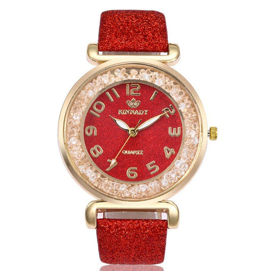 Women Creative Watchs Waterproof Watch Quartz Ultra-Thin Thin Minimalist Watch for Women (Gold, une taille)