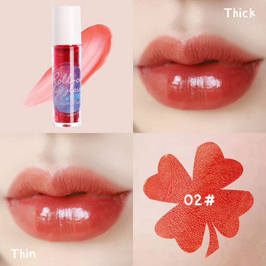 6 Farben Lipglasur matt langlebig feuchtigkeitsspendende Lipgloss Glitzer gefärbte flüssige Lippenstift Lippenöl Red Lippen Tönungspflege Make -up