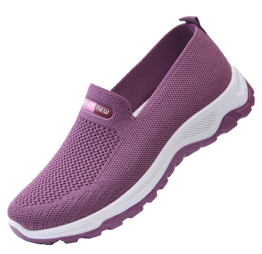Chaussures de baskets pour femmes Sneakers de plate-forme non glissante pour femmes chaussettes en mailles pour femmes à large mocassins chaussures de marche