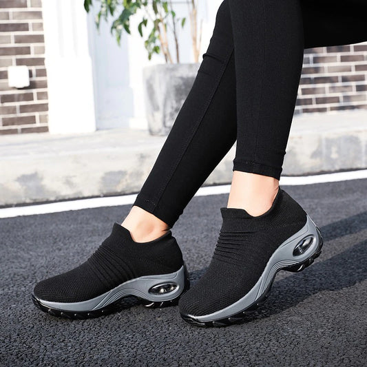 Chaussures de sport Flyknit de coussin d'air pour femmes