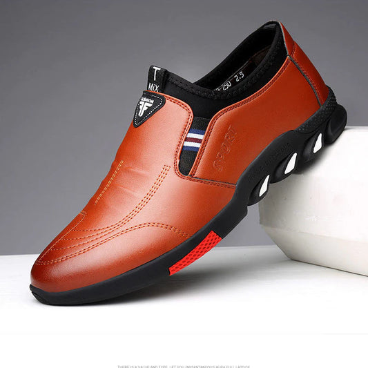 Asuntos comerciales de invierno Tiempo de ocio zapatos de cuero para hombres ventilación de moda zapatos de corbata