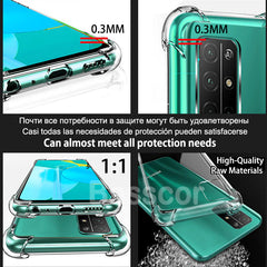 Luxury Silicone Clear Phone Case For Samsung Galaxy S21 S22 Ultra S20 Fe A12 A52s 5g A53 S10 Plus A50 A52 A32 A51 A71 A72 Cover