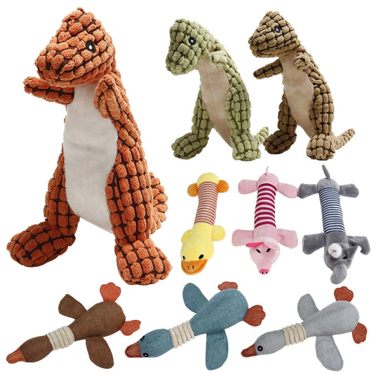 Producto de mascotas Dinosaurio de juguete de juguete de juguete de cuatro patas