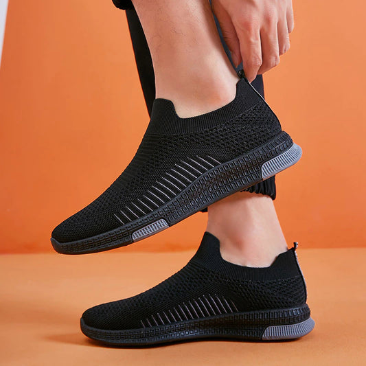 Autumn Trend Leisure Sports Casual Single Layer Calcetines de ventilación perezosa zapatos para hombres
