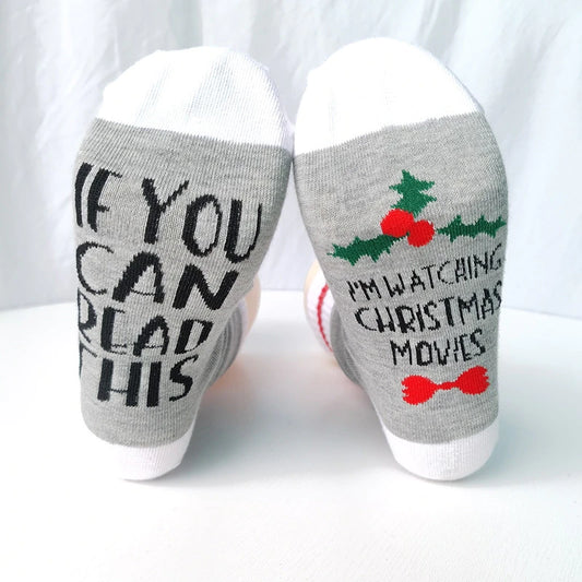 Acogedores calcetines de algodón de Navidad