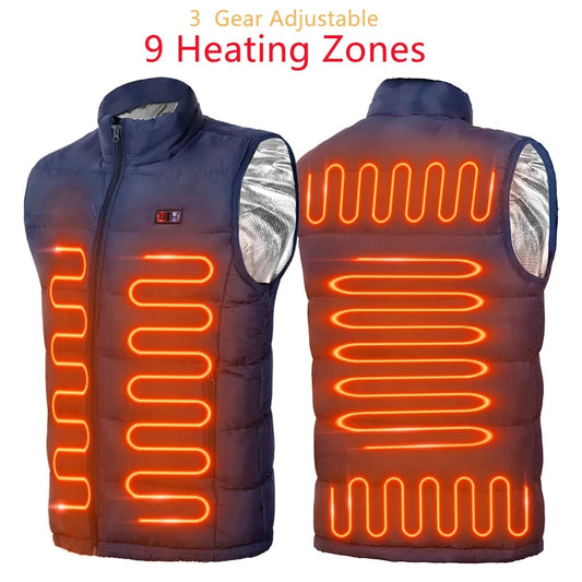 USB Heating Men's Cotton Padded Jacket