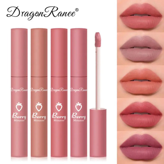 12 colori Velvet Matte Lip Gloss impermeabile idratante facile da indossare logge di lunga durata per rossetto liquido cosmetici di bellezza