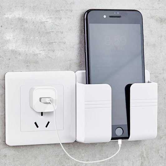 Home Decoration Wallhalter Phone Lade Halter Sockel Ladegerät Speicherbox Mobiltelefonhalter Universal Ständer