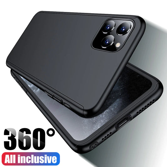 360 Custodia per shock a copertina completa per iPhone 13 Pro Max 11 12 Pro XS Max Shell Shell iPhone 7 8 6s Plus SE 2022 XR Protettore schermo