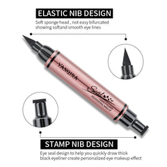 Doppel-Eyeliner-Bleistift mit Briefmarkenmuster