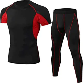 Pantaloni da uomo generici pantaloni per quattro stagioni da uomo palestra rapida camicia a compressione asciutta camicia da corsa per uomini in bicicletta (colore: nero, dimensioni: l)