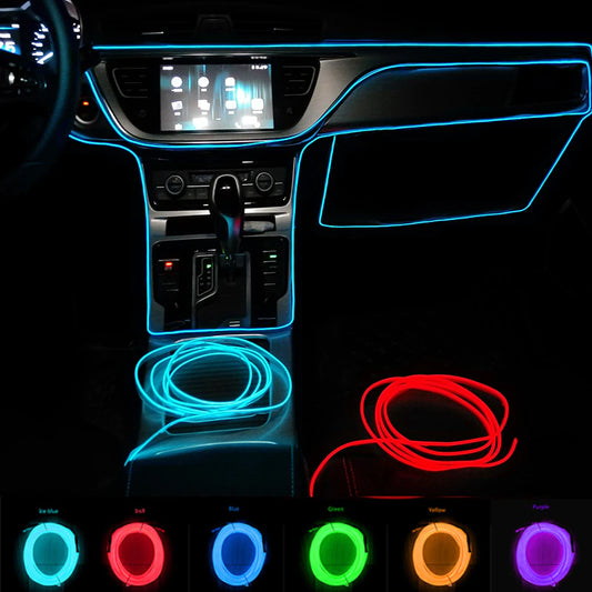 Lampade decorative per interni automobili strisce atmosfera lampada a freddo console decorativa console a LED AMBIENT AMBIENTE 1/2/3/4/5M