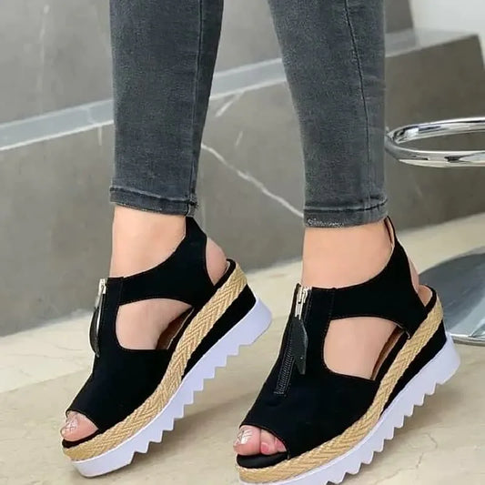 Sandalias de plataforma para mujeres de verano