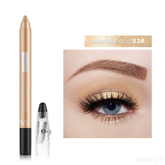 12 Color Highlighter Eyeshadow Pencil Waterproof Glitter Matte Nude Eye Shadow Makeup Pigment Cosmetics Blue White Eyeliner Pen